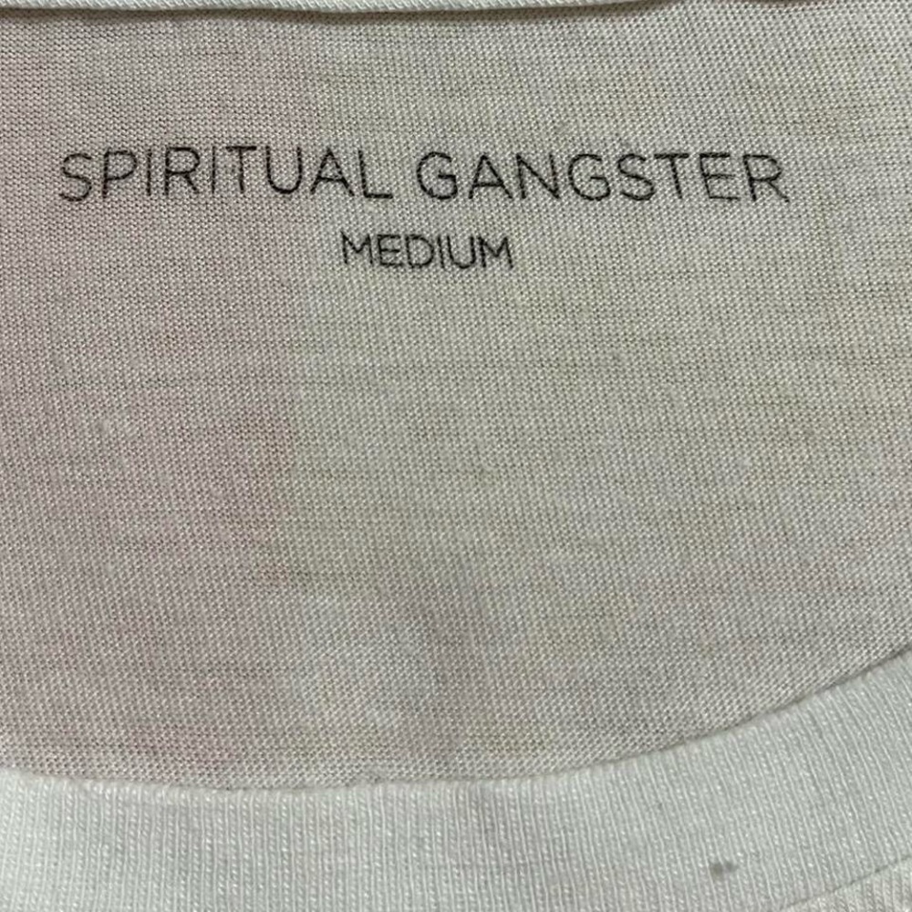 Spiritual Gangster White Gradient Graphic Muscle Tee - Picture 5 of 6